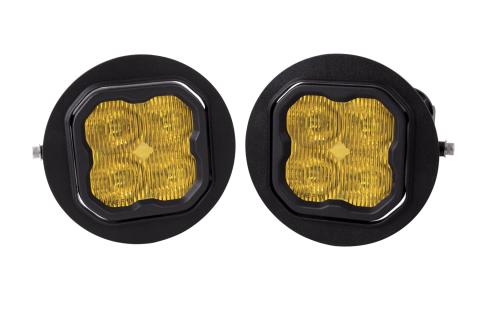 SS3 LED Fog Light Kit for 2007-2013 Toyota Tundra Yellow SAE Fog Sport w/ Backlight Diode Dynamics