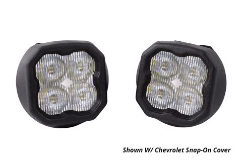 SS3 LED Fog Light Kit for 2007-2014 GMC Yukon White SAE Fog Max w/ Backlight Diode Dynamics