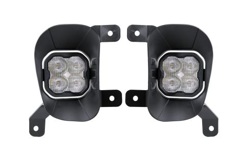SS3 LED Fog Light Kit for 2013-2018 Ram 1500 White SAE Fog Max w/ Backlight Diode Dynamics
