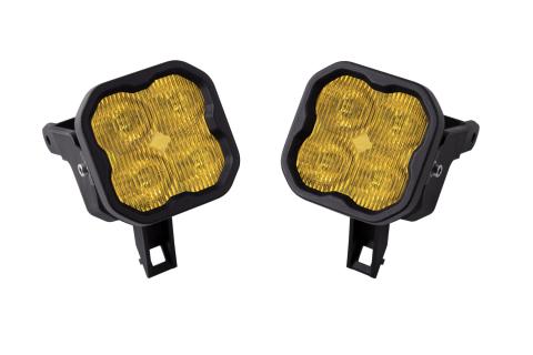 SS3 LED Fog Light Kit for 1999-2010 Ford Super Duty F-250/F-350 Yellow SAE Fog Max w/ Backlight Diode Dynamics