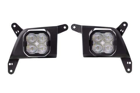 SS3 LED Fog Light Kit for 2019-2021 Chevrolet Silverado 1500 White SAE Fog Sport w/ Backlight Diode Dynamics
