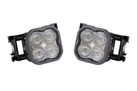 SS3 LED Fog Light Kit for 2011-2014 Subaru WRX/STi White SAE Fog Sport w/ Backlight Diode Dynamics