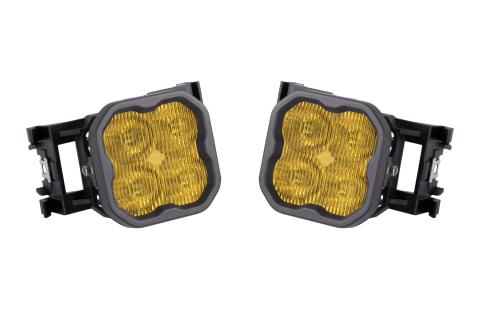 SS3 LED Fog Light Kit for 2008-2009 Subaru Legacy Yellow SAE Fog Sport w/ Backlight Diode Dynamics