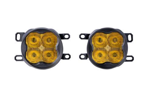 SS3 LED Fog Light Kit for 2012-2014 Lexus IS250C A/T Convertible, Yellow SAE Fog Pro with Backlight
