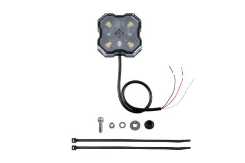 Stage Series Single-Color LED Rock Light, White Diffused Bare Wire (one)