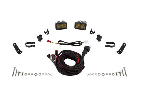 Stage Series Chase Light Kit for 2021-2024 Polaris RZR Trail, Yellow (3000K) Pro Yellow Flood 