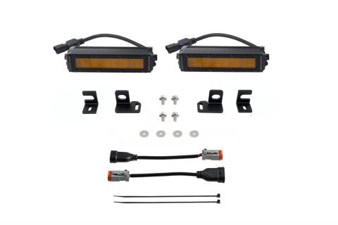 SS6 LED Fog Light Kit for 2024-Present Toyota Tacoma, Amber Wide Diode Dynamics
