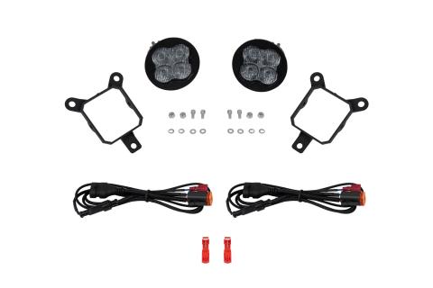 SS3 SAE/DOT Type Y Fog Light Kit Cool White (6000K) Max (38.5 watts) White SAE Fog Diode Dynamics
