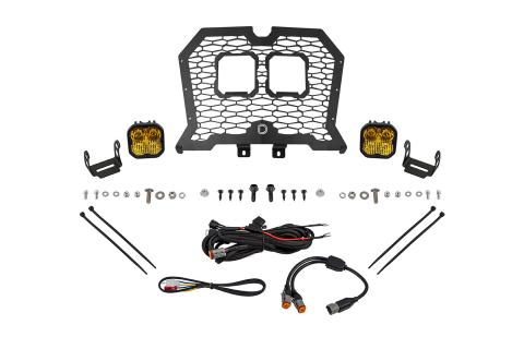 Stage Series LED Grille Kit for 2021-2024 Polaris RZR Trail, Yellow (3000K) Sport Yellow Combo 
