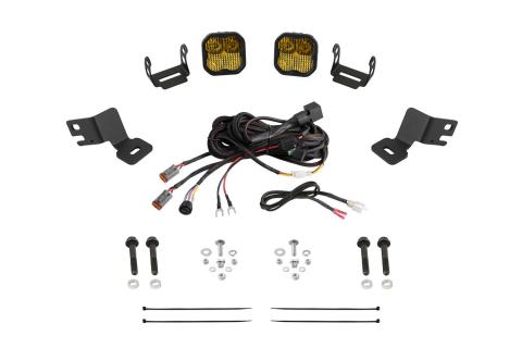 Stage Series A-Pillar Pod Kit for 2021-2024 Polaris RZR Trail, Yellow (3000K) SS3 Pro Pro Yellow Combo 