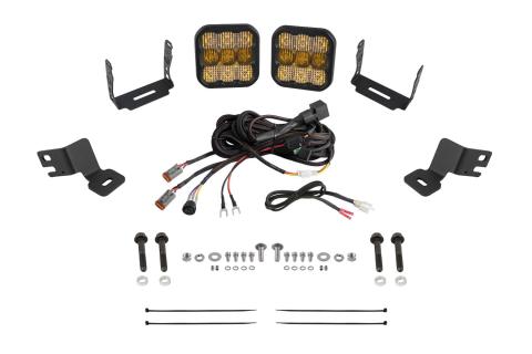 Stage Series A-Pillar Pod Kit for 2019-2023 Polaris RZR XP, Yellow (3000K) SS5 Pro Pro Yellow Combo 