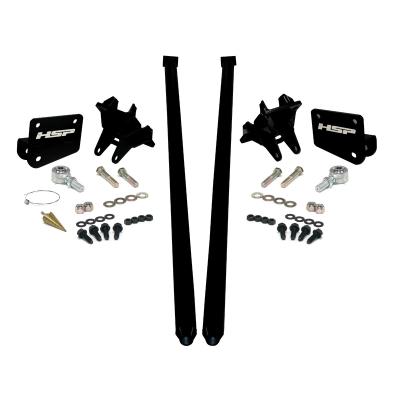 HSP Traction Bars For 2017.5-2022 Ford Powerstroke 6.7 Liter F350 SRW Regular Cab Long Bed-Silk Stain Black