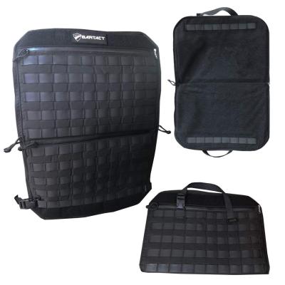 Molle Modular Seat Back Molle Panel Pouch System W/ 2 Zippered Pockets Bartact