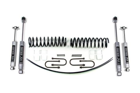 2 Inch Lift Kit Jeep Comanche MJ 86-91 Chrysler 8.25 NX2 Nitro Shocks