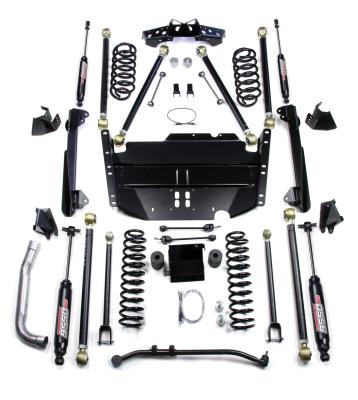 97-06 Jeep Wrangler TJ SWB 4 Inch Pro LCG Long Arm Suspension System & 9550 VSS Twin-Tube Shocks TeraFlex