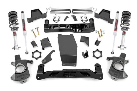 6 Inch Lift Kit Alu/Stamp Steel M1 Struts/M1 Silverado/Sierra 1500 (14-18 & Classic) Rough Country
