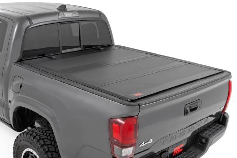 Hard Tri-Fold Flip Up Bed Cover 6 Foot Bed Toyota Tacoma 2WD/4WD (2005-2015) Rough Country