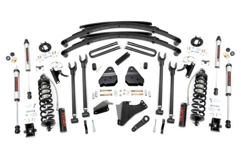 6 Inch Lift Kit Gas 4 Link RR Spring C/O V2 Ford F-250/F-350 Super Duty (05-07) Rough Country