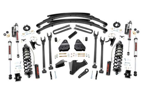 6 Inch Lift Kit Gas 4 Link RR Spring C/O Vertex Ford F-250/F-350 Super Duty (05-07) Rough Country