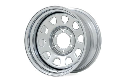 Steel Wheel Chrome 15x8 5x4.5 3.30 Bore -19 Rough Country