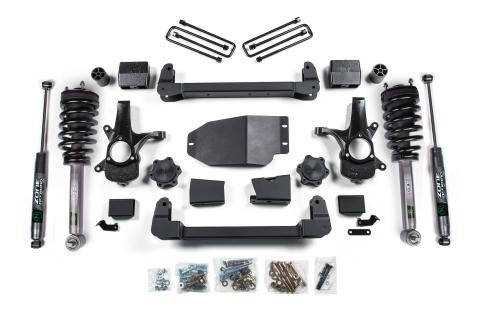 07-13 Chevrolet Silverado/GMC Sierra 1500 6.5 Inch Lift Kit Front Shock: Loaded Strut, Rear Shock: Nitro Series Zone Offroad