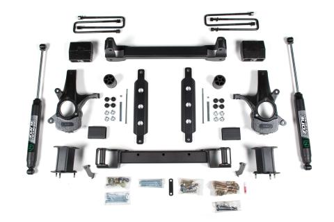 14-18 Silverado/Sierra 1500 2WD 6.5 Inch Alum/Stamped Arms Fox Adventure Shocks Zone Offroad