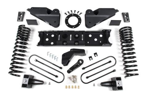 19-24 RAM 3500 6.5 Inch Radius Arm Bracket 5 Inch Rear Block With Overload Diesel 6-Bolt T-Case Fox Adventure Shocks Zone Offroad