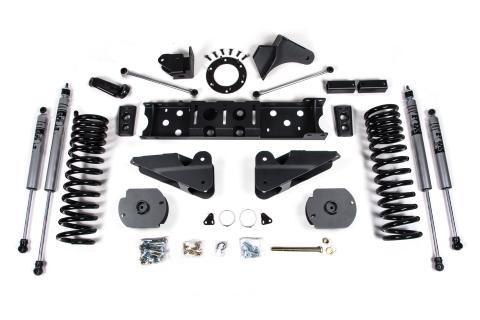 25-26 Ram 2500 4WD (Diesel) 4 Inch Radius Arm Suspension Lift Kit, 2.5 Inch Rear Lift, Spacer - Nitro Shocks Zone Offroad