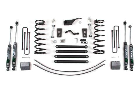 94-99 Dodge 1500 5 Inch Suspension Lift Kit - Front Coils, Rear Block/Add a Leaf - Fox 2.0 Adventure Series Shocks Zone Offroad