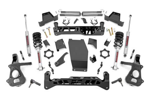 7 Inch Suspension Lift Kit Lifted Struts 14-18 Silverado/Sierra 1500 4WD Aluminum/Stamped Steel Rough Country