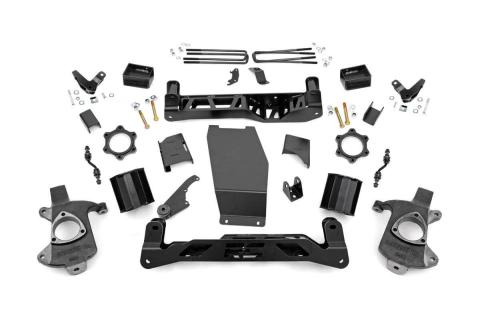 5 Inch GMC Suspension Lift Kit 14-18 Sierra 1500 Denal 4WD w/MagneRide Aluminum & Stamped Steel Rough Country