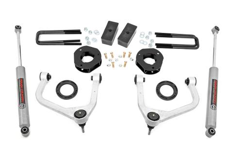 3.5 Inch Suspension Lift Kit w/Forged Upper Control Arms 19-20 GMC Silverado/Sierra 1500 4WD/2WD Rough Country