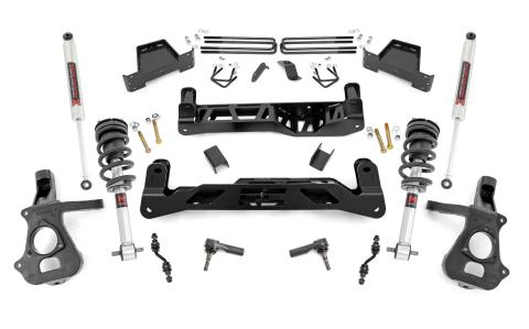 7 Inch Lift Kit Cast Steel M1 Struts/M1 Silverado/Sierra 1500 2WD (14-18 & Classic) Rough Country
