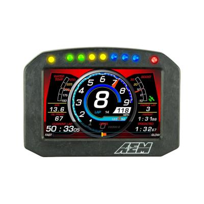 CD-5FLG Carbon Flat Panel Logging Display with Internal GPS 5-inch diagonal screen, carbon fiber enclosure, GPS antenna and wiring harness included, Does Not Include Buttons (See PN 30-3610) AEM Electronics