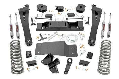 5 Inch Suspension Lift Kit Coil Springs Radius Arms 19-Up RAM 2500 4WD Diesel Rough Country