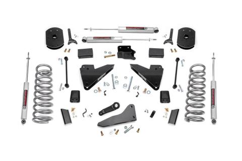 5 Inch Suspension Lift Kit Coil Springs Radius Drops 14-18 RAM 2500 4WD Gas Rough Country