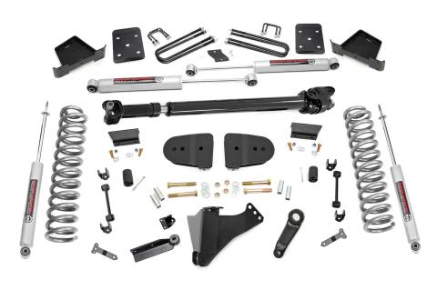 6 Inch Lift Kit Diesel No OVLD w/ M1 Rear Shocks Ford F-250/F-350 Super Duty 4WD (23-25) Rough Country