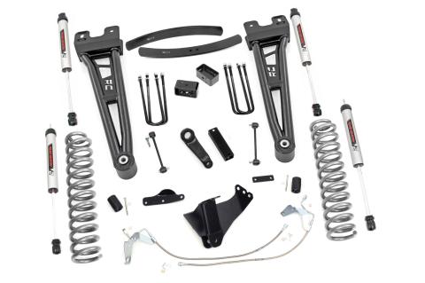 6 Inch Suspension Lift Kit Radius Arms w/V2 Shocks 08-10 F-250/350 4WD Gas Rough Country