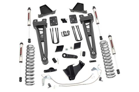 6 Inch Ford Radius Arm Suspension Lift Kit Overload Springsw/V2 Shocks 15-16 F-250 Rough Country