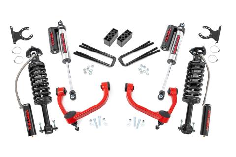 3 Inch Lift Kit Vertex Red Ford F-150 4WD (2014-2020) Rough Country