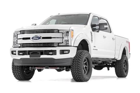 4.5 Inch Suspension Lift Kit w/V2 Shocks w/Front Drive Shaft 17-19 F-250/350 4WD Diesel Rough Country