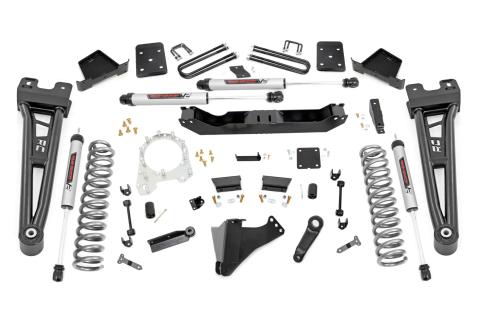 6 Inch Suspension Lift Kit w/Radius Arms & V2 Shocks Overload Springs 4 Inch Diam 17-19 F-250/350 4WD Diesel Rough Country