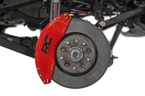 Caliper Cover Red 07-18 Jeep Wrangler JK Rough Country