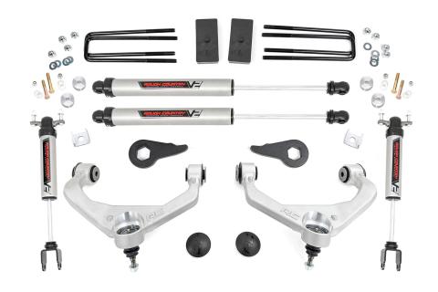 3.5 Inch Suspension Lift Kit w/V2 Shocks 11-19 2500/3500HD Rough Country