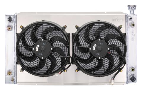 88-98 GM 1500 Truck W/EOC Dual 14 Inch Fan Kit Cold Case Radiators