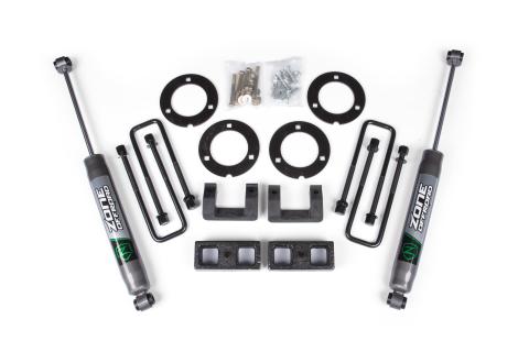 07-18 GM 1500 3 Inch Adventure Series Lift Kit 2 Inch Rear Block Spacer Front Nitro Rear Shocks Zone Offroad