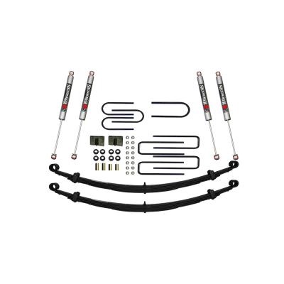 Suspension Lift Kit w/Shock M95 Performance Shocks 4 Inch Lift Incl. Front Leaf Springs Front/Rear U Bolt Kits Bushing Kits Rear Block Skyjacker