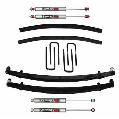 Suspension Lift Kit w/Shock M95 Performance Shocks 2 Inch Lift Incl. Front Leaf Springs Front U Bolt Kit Spring Bushing Kit Rear Add-A-Leafs 73-78 Ford F-250 Skyjacker