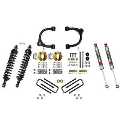 3 Inch Front Coilover Suspension Lift System with Front Upper Control Arms Rear Leaf Springs and Rear M95 Monotube Shocks 16-22 Toyota Tacoma Skyjacker