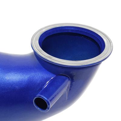 Max Flow Intake Mouthpiece For 04.5-10 Chevrolet And GMC LLY/LBZ/LMM Duramax With 4 Inch Aftermarket Intakes Flag Red HSP Diesel